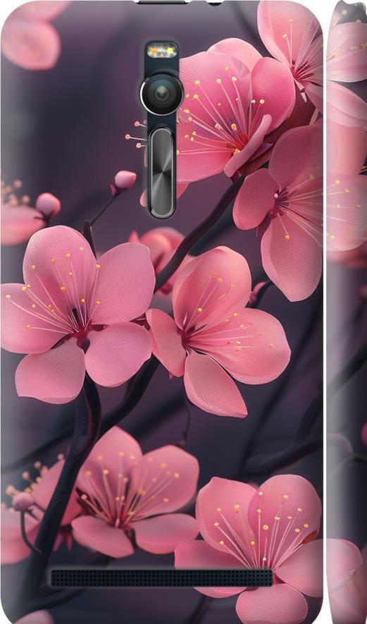 Чехол на Asus Zenfone 2 ZE551ML Пурпурная сакура (6075c-122-42517) Чехол на Asus Zenfone 2 ZE551ML Пурпурная сакура (6075c-122-42517)