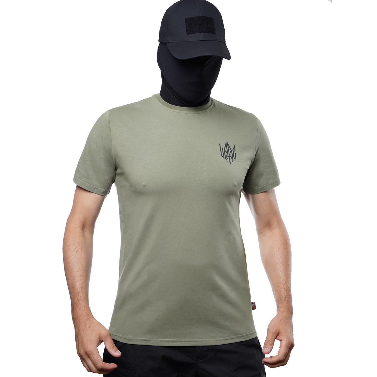 Футболка UATAC с малым принтом UATAC Трезубец S Olive (2733766289)