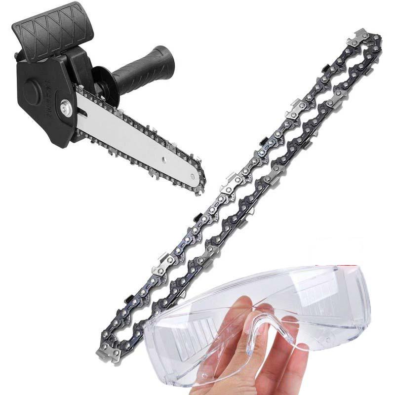 Ланцюгова насадка пила на дриль 4" та захисні окуляри - фото 2 Ланцюгова насадка пила на дриль 4" та захисні окуляри - фото 2