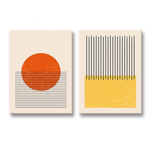 Модульная картина Абстракция Sun and Beach 123x80 (MK21277)