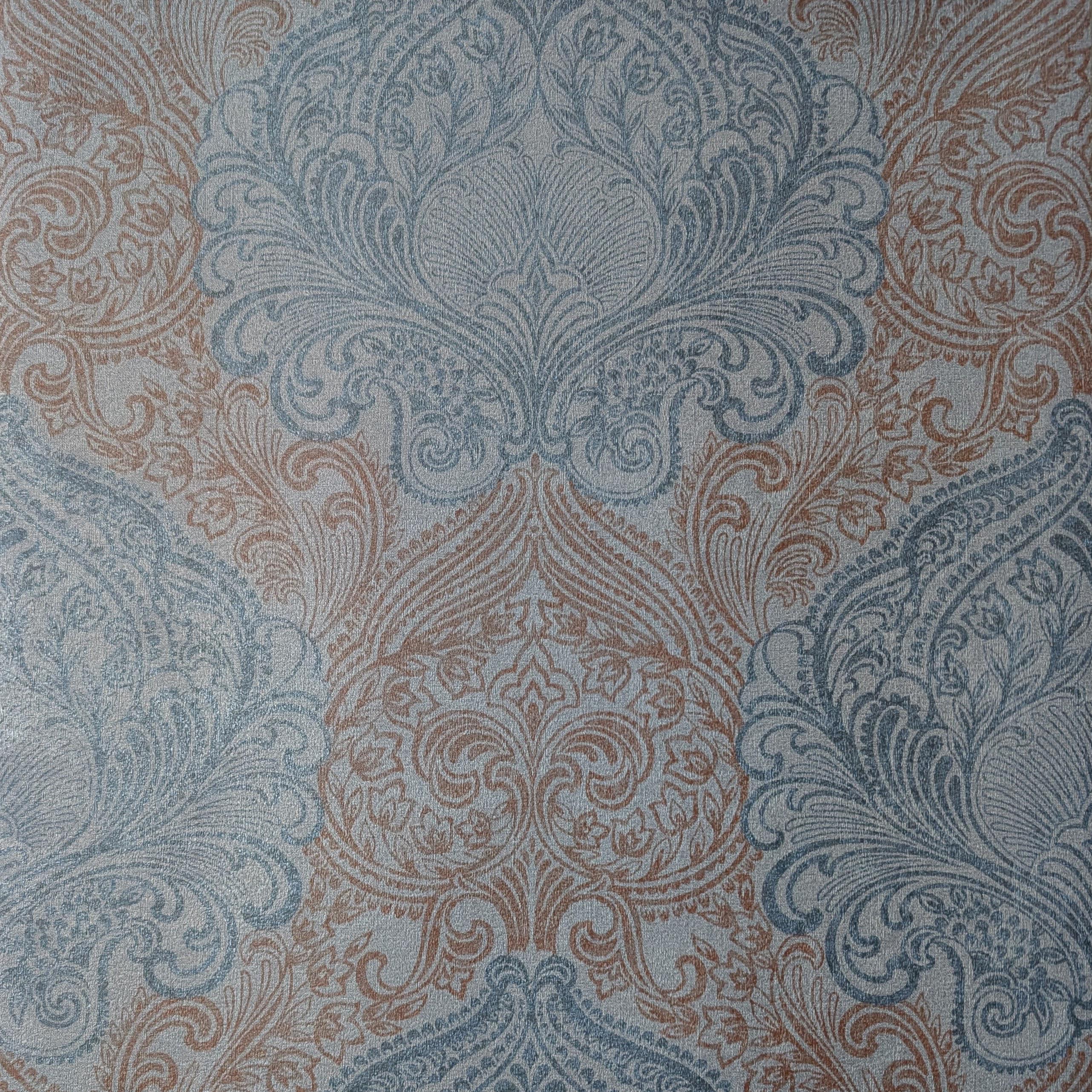 Обои виниловые Decoprint Sherezade SH20044 Вензель на флизелиновой основе 53 см Синий (31119785)