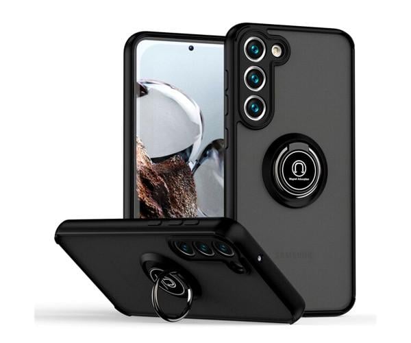 Чехол-накладка TPU Color Matte Ring для Samsung Galaxy S23 Plus Чёрный