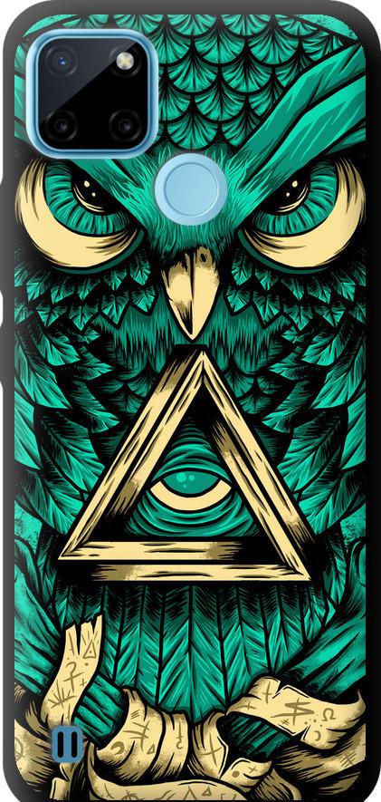 Чехол на Realme C25Y Сова Арт-тату (3971b-2553-42517) Чехол на Realme C25Y Сова Арт-тату (3971b-2553-42517)