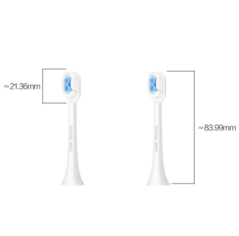 Насадки для зубної щітки Soocas SOFT Cloud-Feeling Brush Head для X1/X3U/X3/X5/V1 2 шт. White (770771) - фото 3 Насадки для зубної щітки Soocas SOFT Cloud-Feeling Brush Head для X1/X3U/X3/X5/V1 2 шт. White (770771) - фото 3