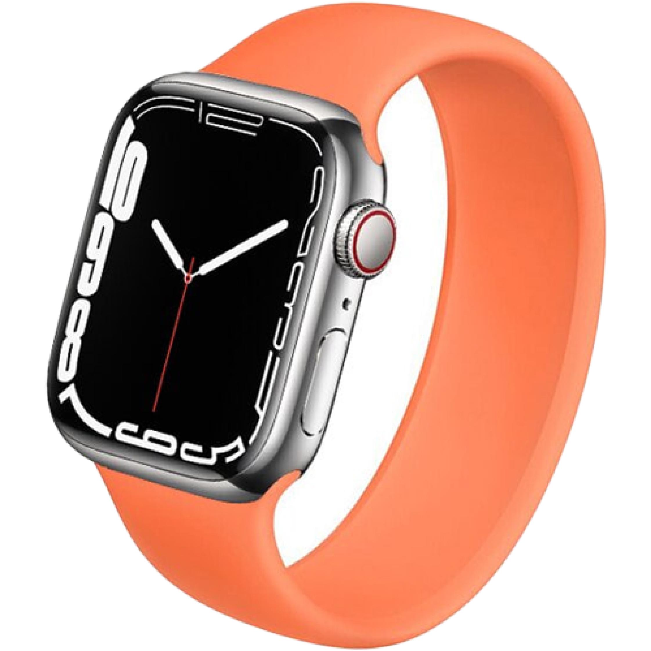 Ремінець силіконовий для Apple Watch 42 мм Orange (14096273)