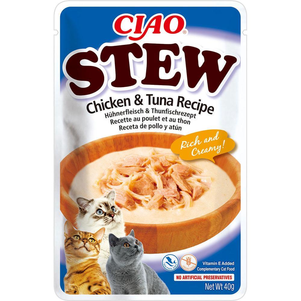 Корм вологий для кішок Inaba CIAO Stew з тушкованою куркою та тунцем 40 г (1928523286) Корм вологий для кішок Inaba CIAO Stew з тушкованою куркою та тунцем 40 г (1928523286)