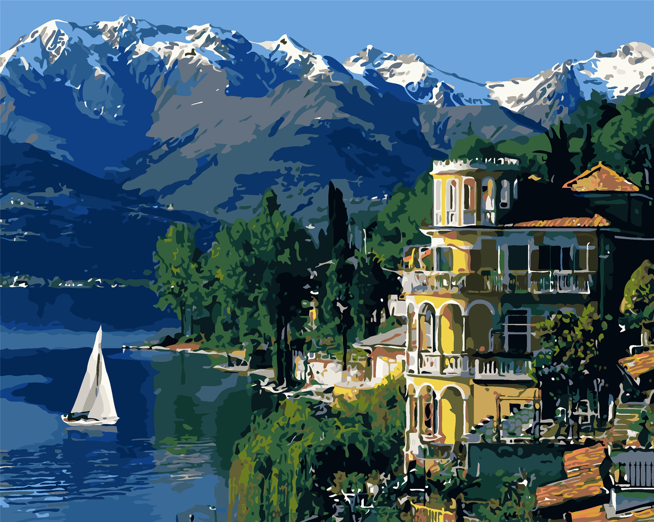 Картина по номерам Идейка Италия КНО3511 40х50 см