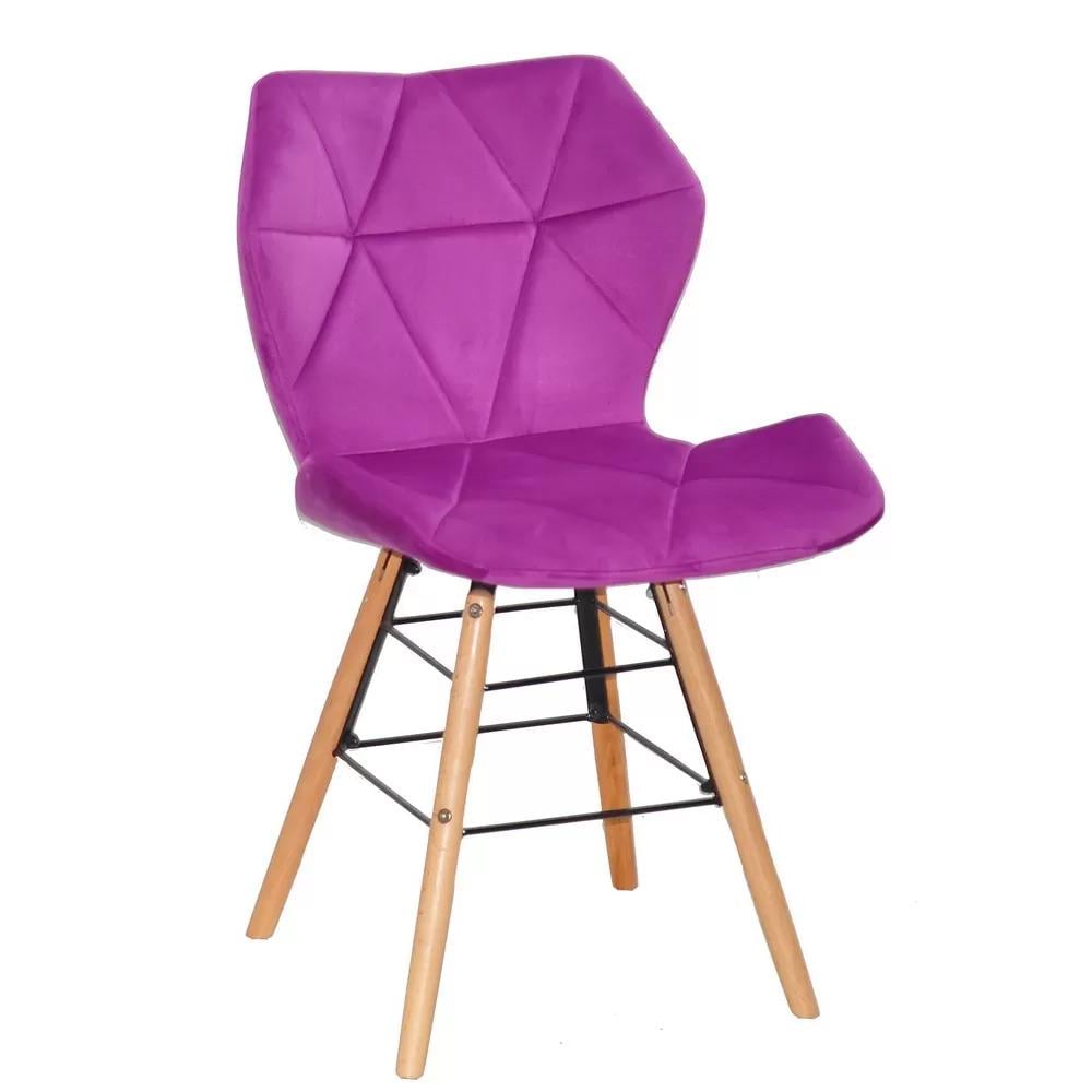 Стул MILOS Q бархат Сиреневый (114374) Стул MILOS Q бархат Сиреневый (114374)