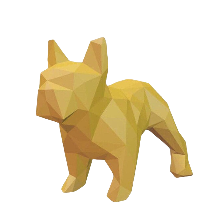 Конструктор 3D Собака Желтый (9523)