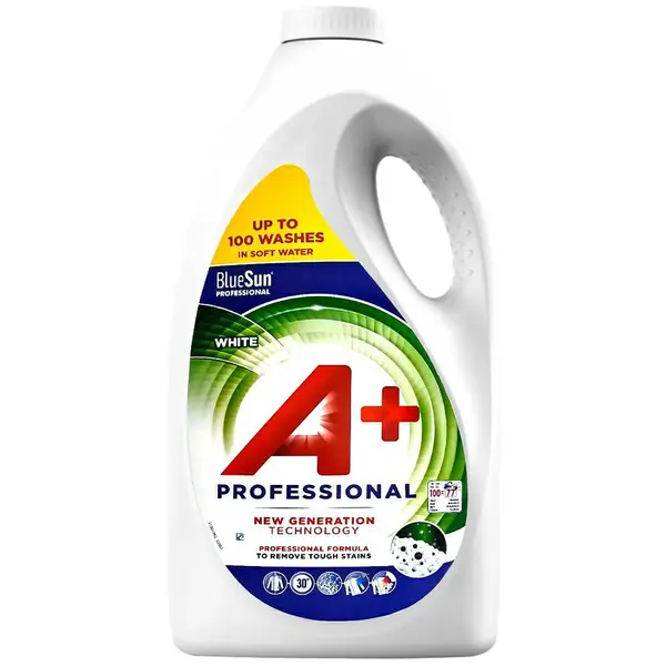 Гель для стирки A+ Professional White для белого белья 4,62 л 102 стирки (24763195)