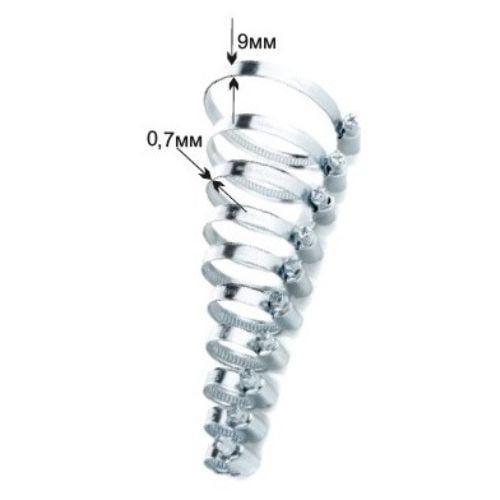 Хомут металлический червячный Apro 150-170 мм универсальный - фото 2