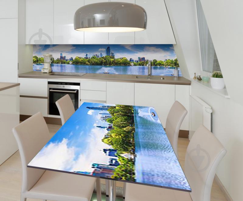 Наклейка виниловая на стол Zatarga "Городской фонтан" 650х1200 мм Наклейка виниловая на стол Zatarga "Городской фонтан" 650х1200 мм