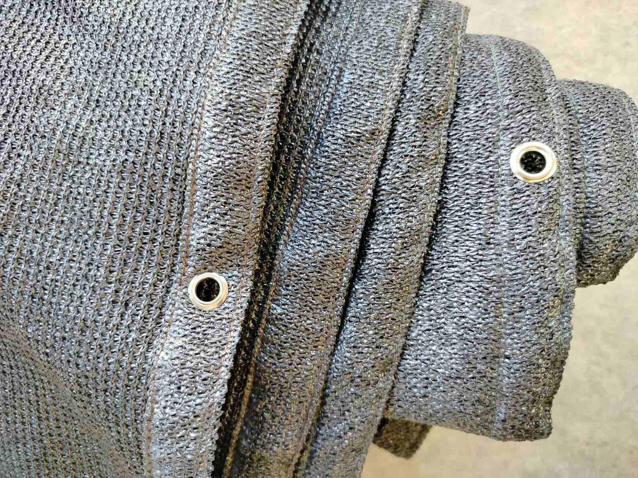 Сітка затіняюча Growtex з люверсами 95% 2х5 м Графіт - фото 4