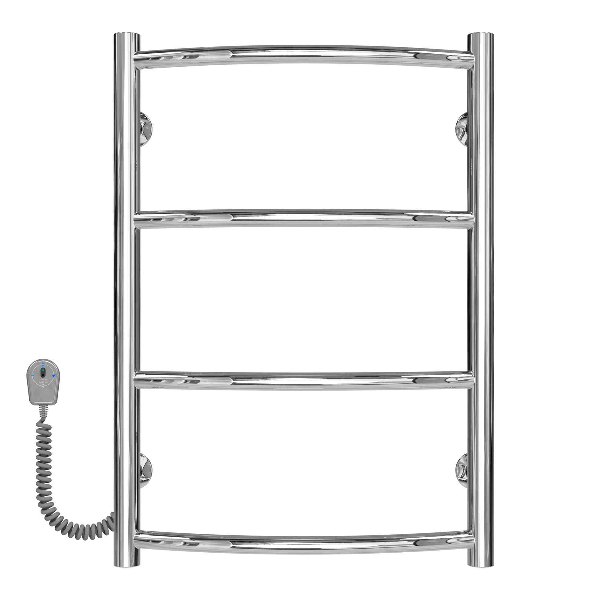 Полотенцесушитель электрический Deffi Классик П4 EF16 левое подключение нержавеющая сталь 400х600 мм Хром (C.DK.60.40.4.E.C.L.5)