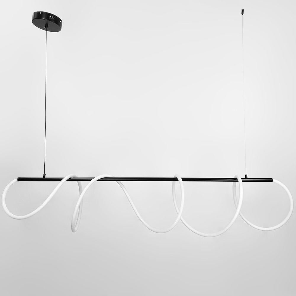 Люстра подовжена з гнучкою Led стрічкою 140 см Чорний (y 410-1200 bk) - фото 3 Люстра подовжена з гнучкою Led стрічкою 140 см Чорний (y 410-1200 bk) - фото 3