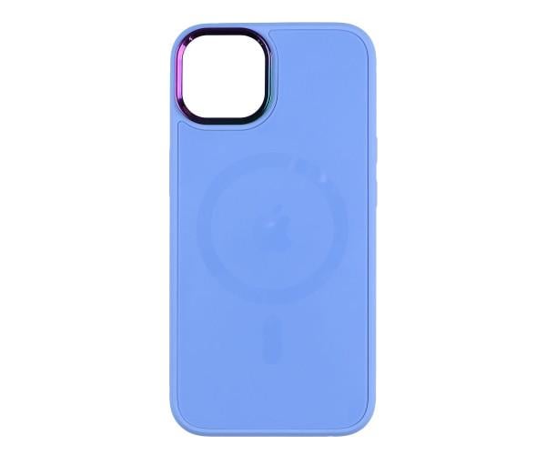 Чехол накладка TPU + PC Foggy with Magsafe для Apple Iphone 13 Blue