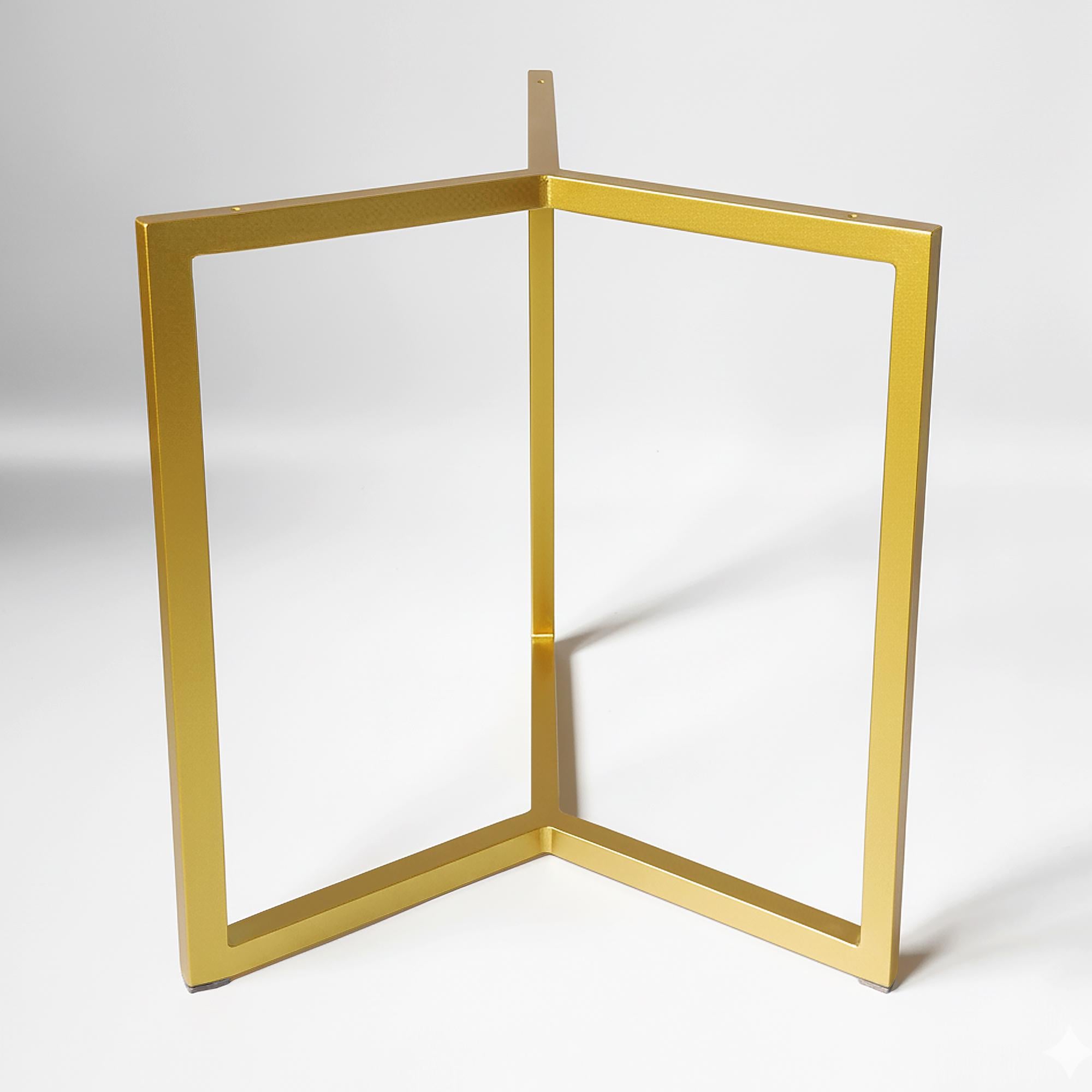 Каркас для журнального столу з металу Ø 500 мм H 450 мм Золотий (1024)