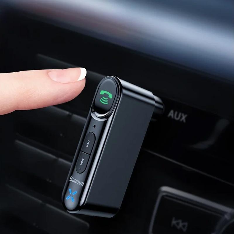 Адаптер Baseus Qiyin AUX Car Bluetooth Receiver WXQY-01 Black - фото 2