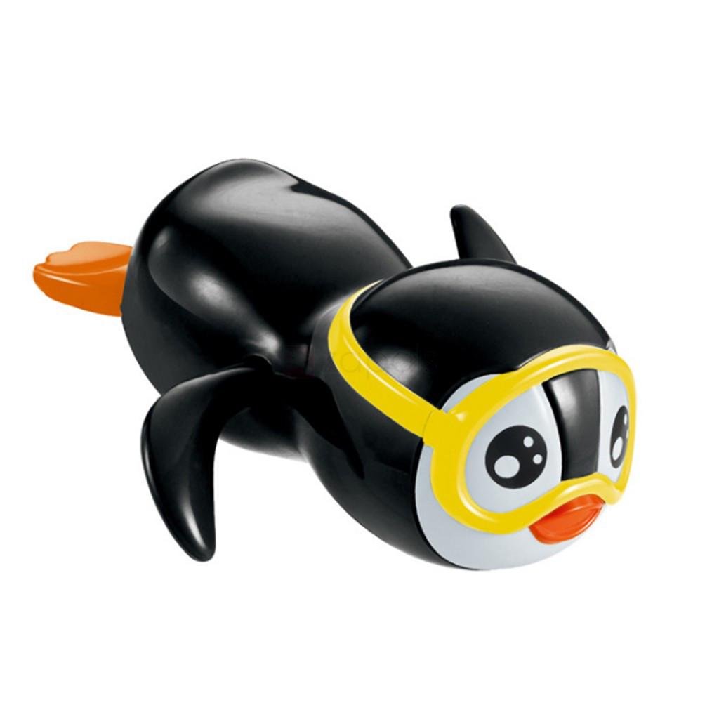 Плаваюча іграшка SUNROZ Swim Penguin заводний пінгвін Чорний (SUN0758)