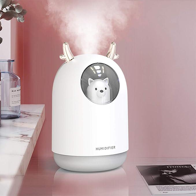 Увлажнитель воздуха Humidificador Олень с окошком USB с подсветкой (1288408129) - фото 2