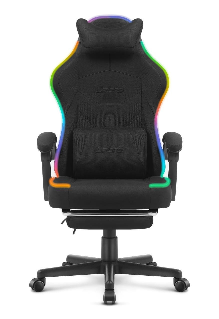 Геймерське крісло Cabro C502 LED тканина Black (5907196011306) - фото 2