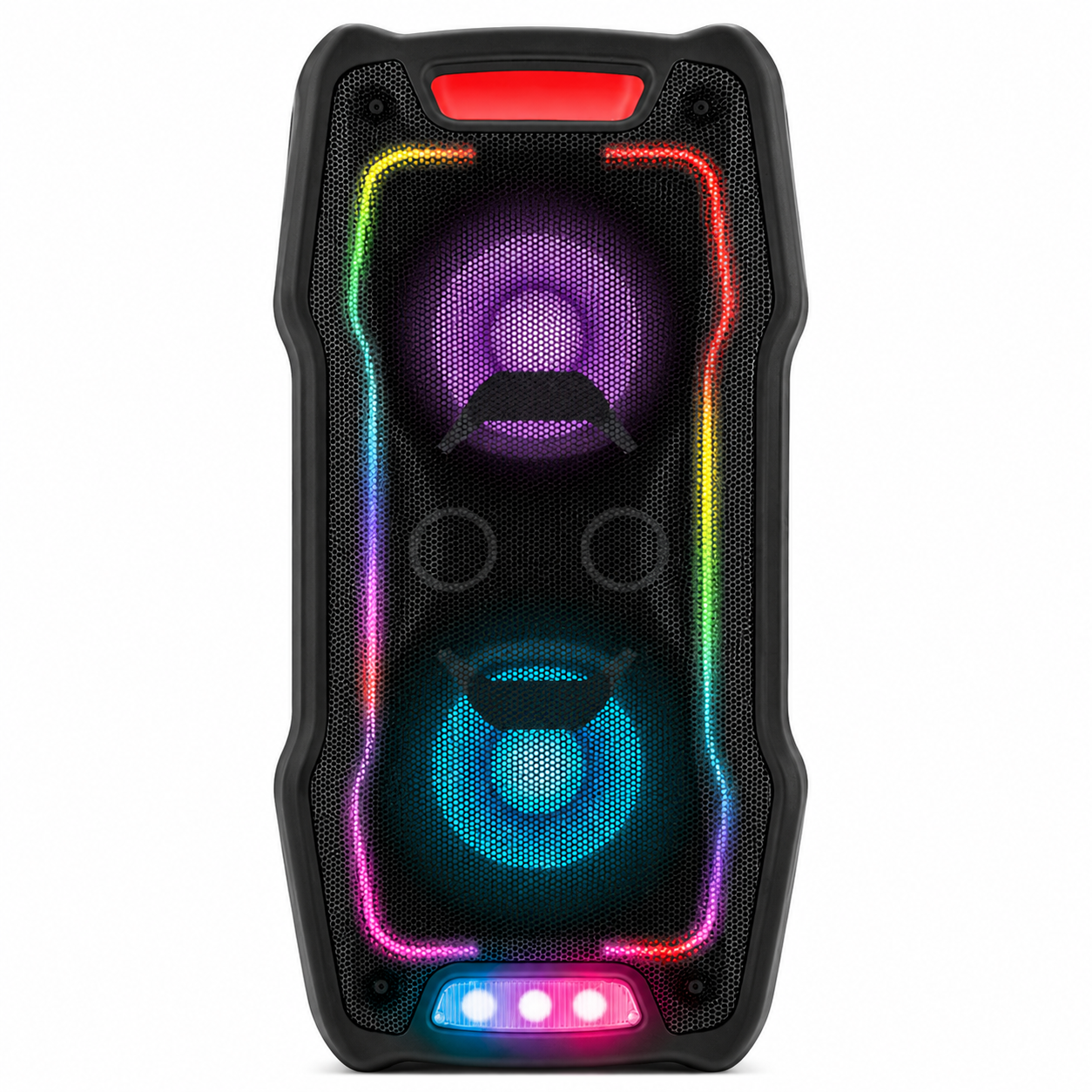 Портативная Bluetooth-колонка Sven PS-730 100 Вт с RGB-подсветкой и караоке Чорний