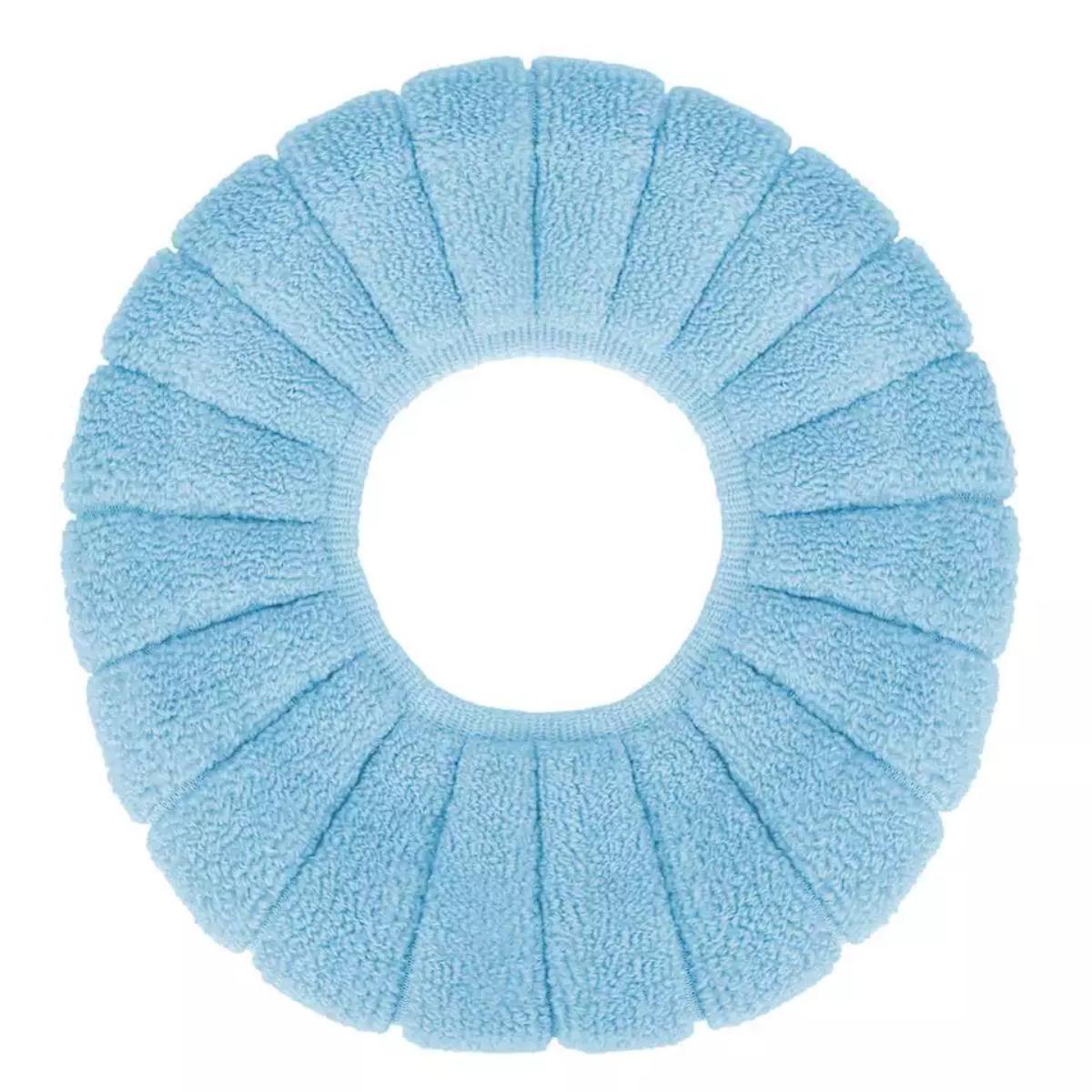 Чохол на сидіння унітазу WarmSeat теплий універсальний Блакитний (213)