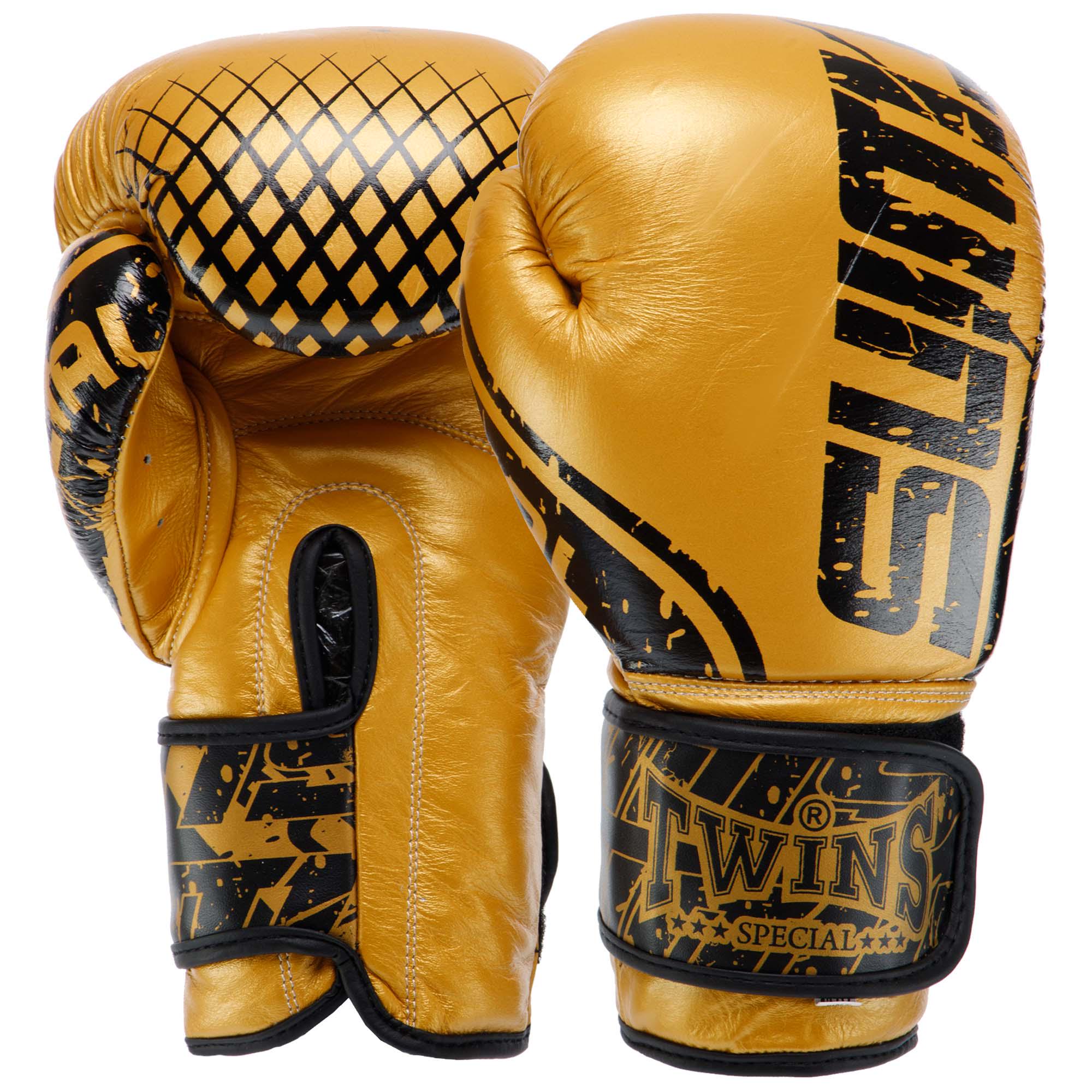 Перчатки боксерские TWN TW-008 14oz золотой (TW-008_Золотой_14_унции)