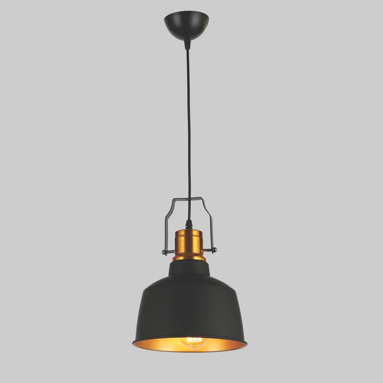 Подвесной светильник Levistella 54-6601-1 BK+GD в стиле лофт Черный (54-6601-1 BK+GD)
