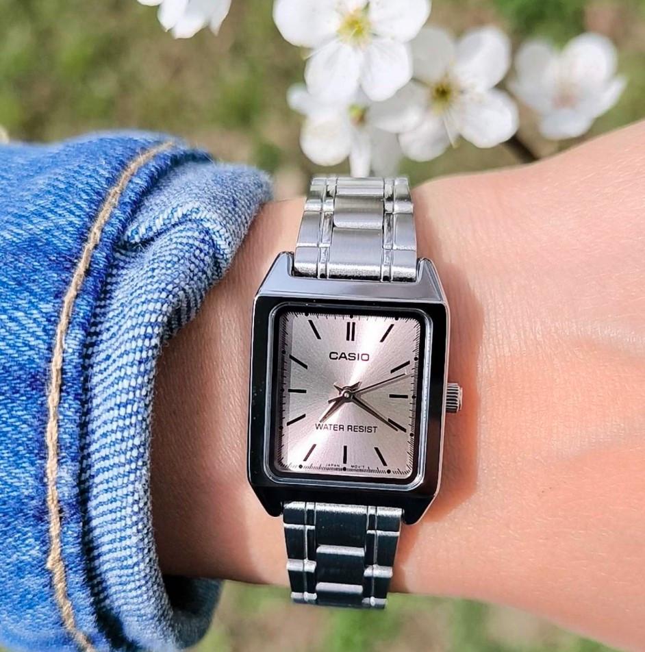 Наручний годинник жіночий Casio LTP-V007D-4E Cрібний/Рожевий (2564475287) - фото 4 Наручний годинник жіночий Casio LTP-V007D-4E Cрібний/Рожевий (2564475287) - фото 4