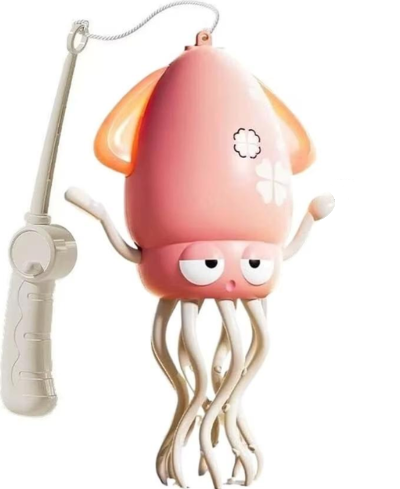 Интерактивная игрушка Electric Dance Squid танцующий осьминог с музыкой и подсветкой аккумуляторный Розовый (28542354)