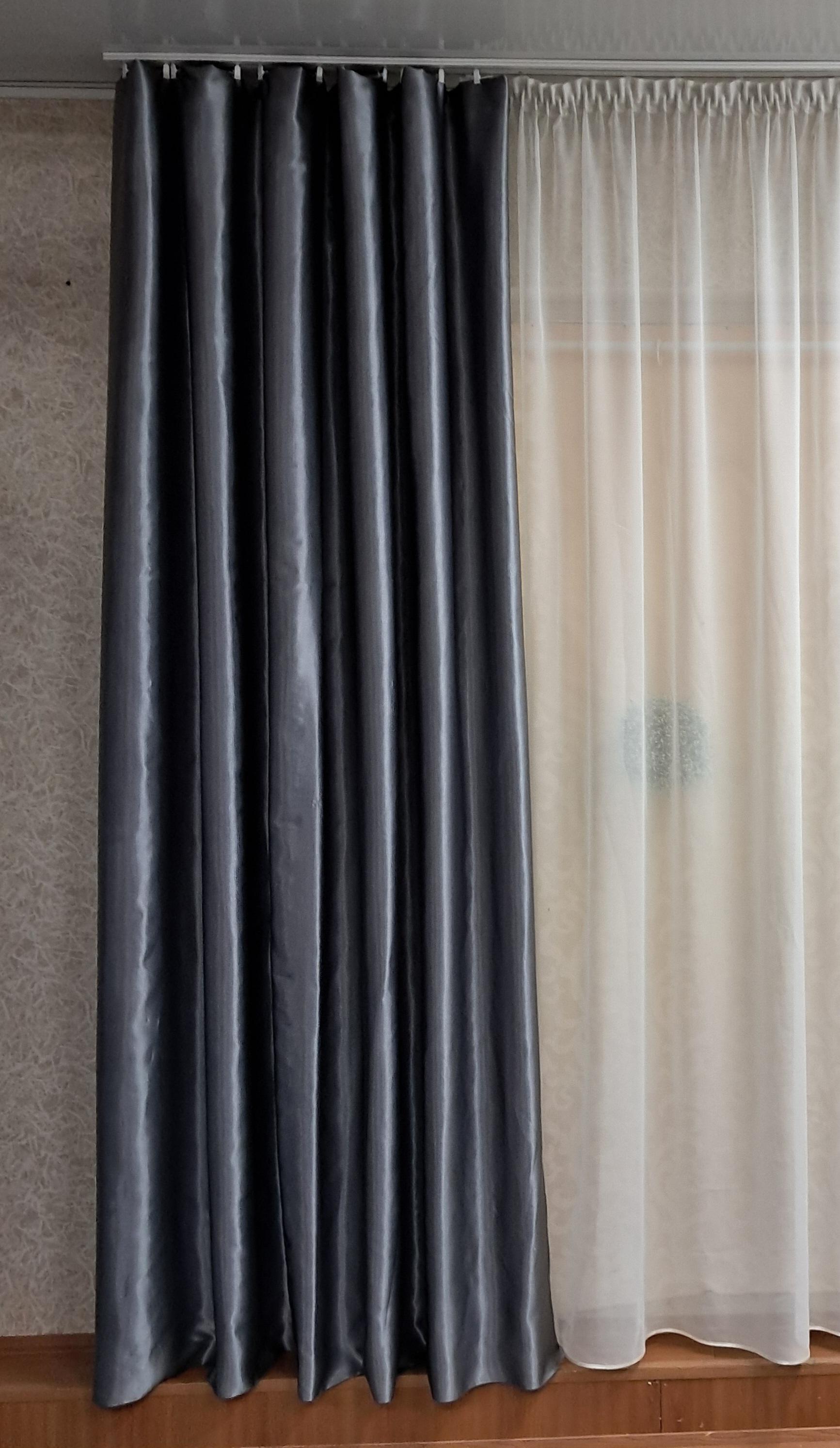 Штора Шанзализе 270х200 см Серый - фото 1 Штора Шанзализе 270х200 см Серый - фото 1