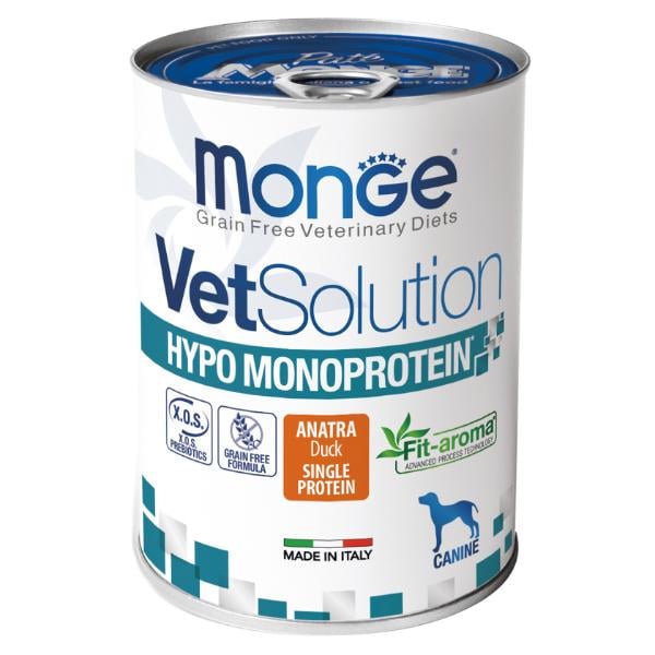 Корм для собак влажный Monge VetSolution Wet Hypo canine утка 400 г (000025761)