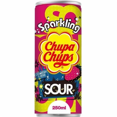 Напиток газированный Chupa Chups Sour Strawberry 250 мл (29432554)