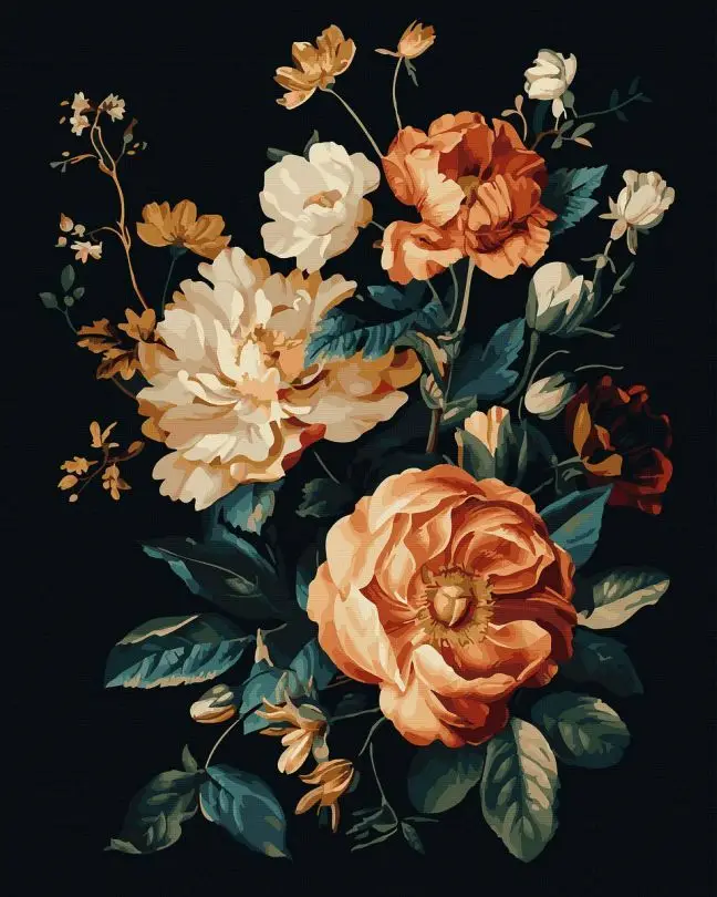 Картина по номерам Brushme Чрезвычайные пионы 40x50 см без коробки (JX1211) Картина по номерам Brushme Чрезвычайные пионы 40x50 см без коробки (JX1211)