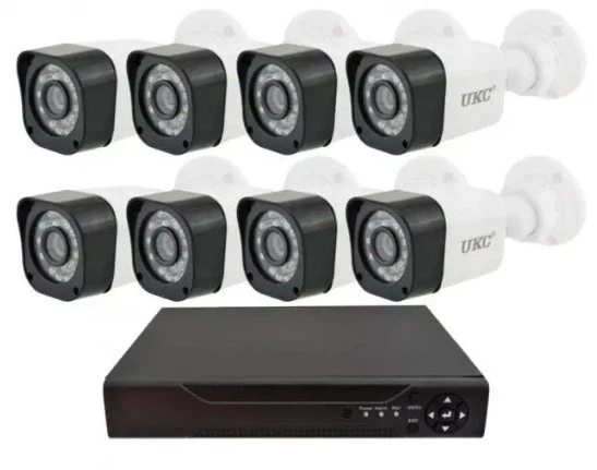 Комплект видеонаблюдения DVR KIT 945 на 8 камер Full HD AHD с ночным видением и регистратором (5690)