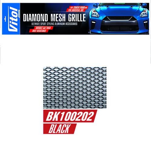 Решетки декоративные VITOL 100х20см Black (BK100202)