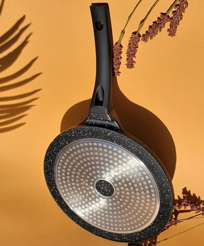 Сковорода гриль Edenberg з мармуровим покриттям 27 см (EB-7518) - фото 2