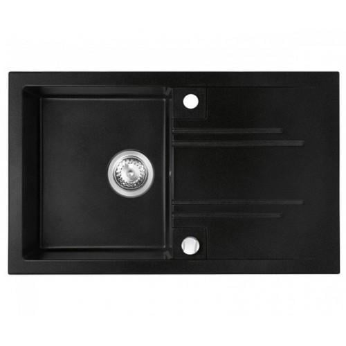 Мийка кухонна Ferro граніт DRGM48/78BA 780x480 мм прямокутна Графітовий (247035)