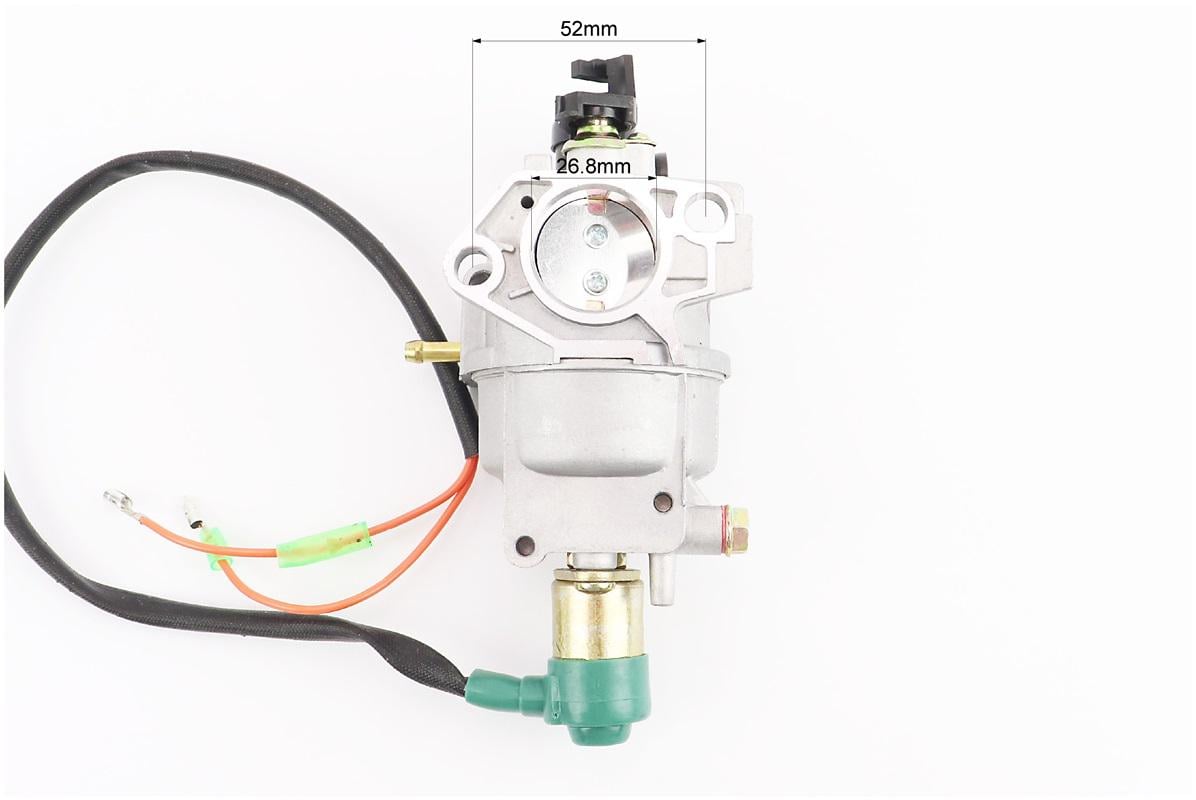 Карбюратор генератора с электроклапаном 182F/188F/190F под вакуумную заслонку (e000007) - фото 2 Карбюратор генератора с электроклапаном 182F/188F/190F под вакуумную заслонку (e000007) - фото 2