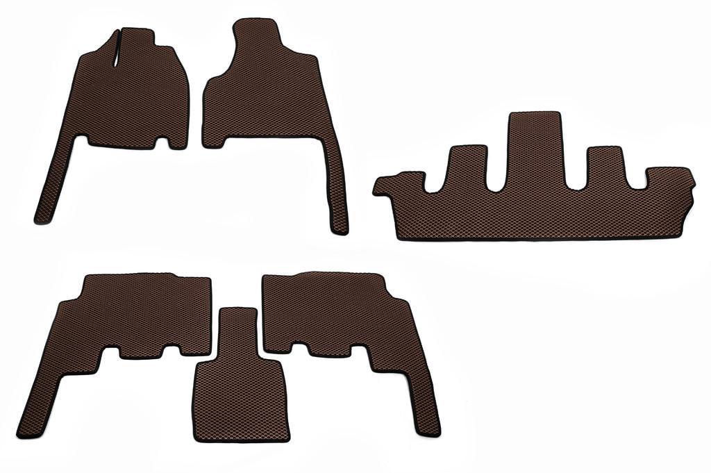 Коврики 3 ряда EVA для Chrysler Voyager 2001-2007 гг. Коричневый (118076)