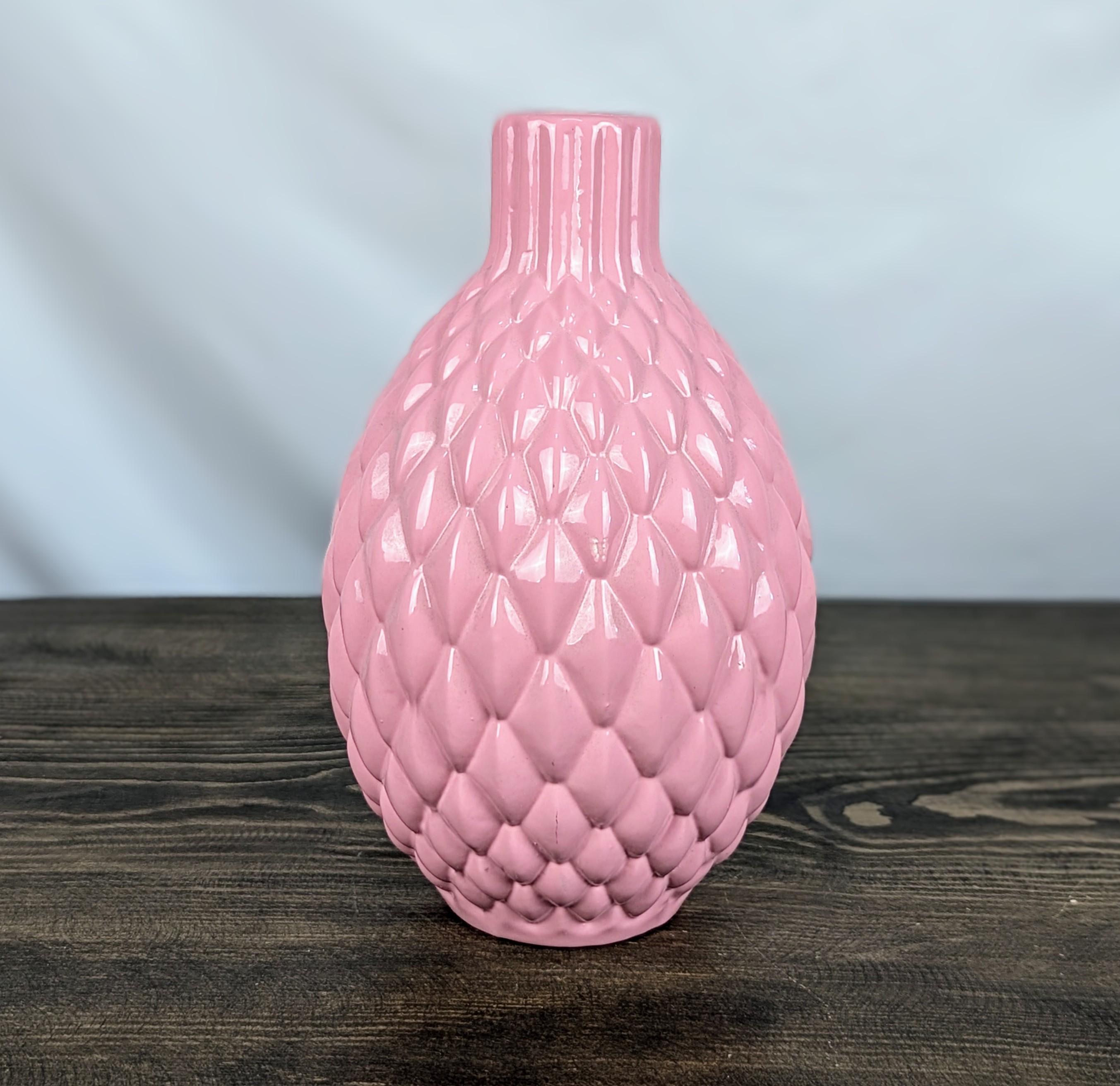 Ваза Nana Ceramics Квин глянец 26 см Розовый