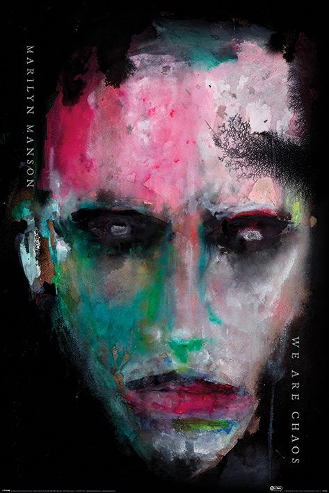 Постер плакат Мэрилин Мэнсон Мы Хаос/Marilyn Manson We Are Chaos 61x91,5 см
