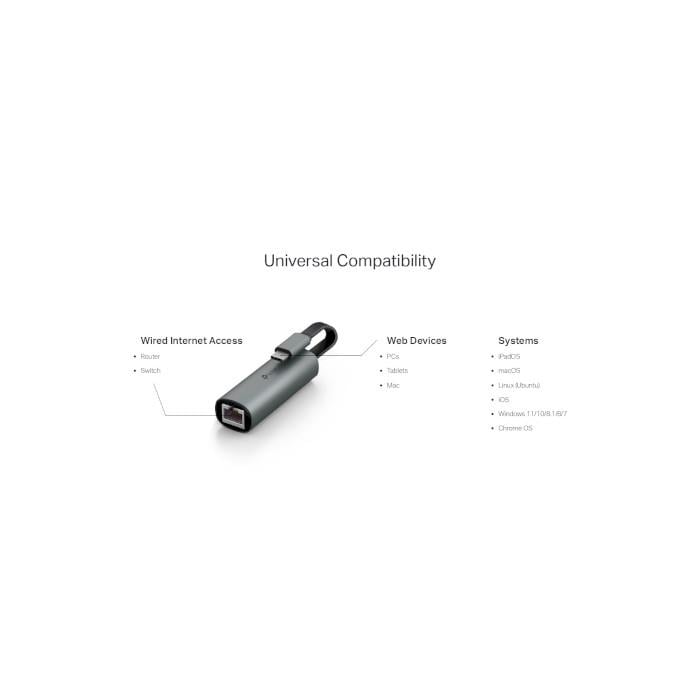 Сетевой адаптер TP-Link UE302C USB Type-C 2.5G Ethernet Grey (30359755) - фото 5 Сетевой адаптер TP-Link UE302C USB Type-C 2.5G Ethernet Grey (30359755) - фото 5