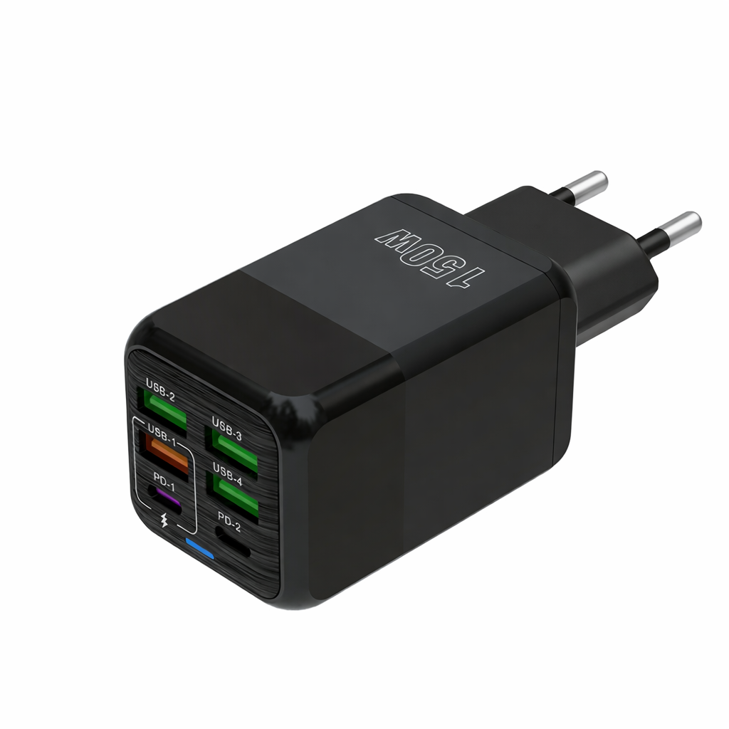 Зарядное устройство сетевое 150W 6 портов Черный (2991785362)