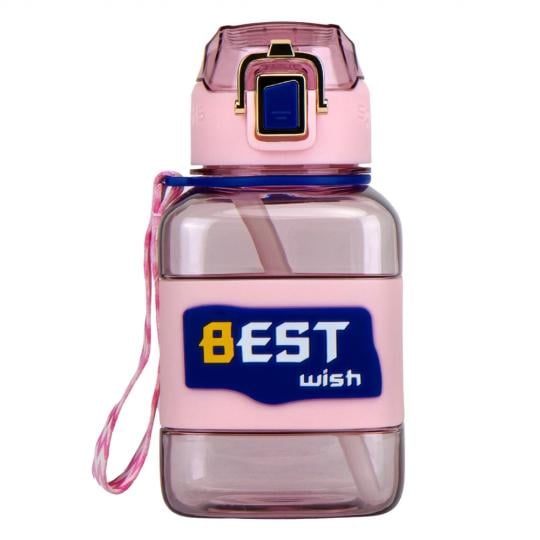 Бутылка для спорта Elisey Best wish 850 мл Розовый (9110-006)