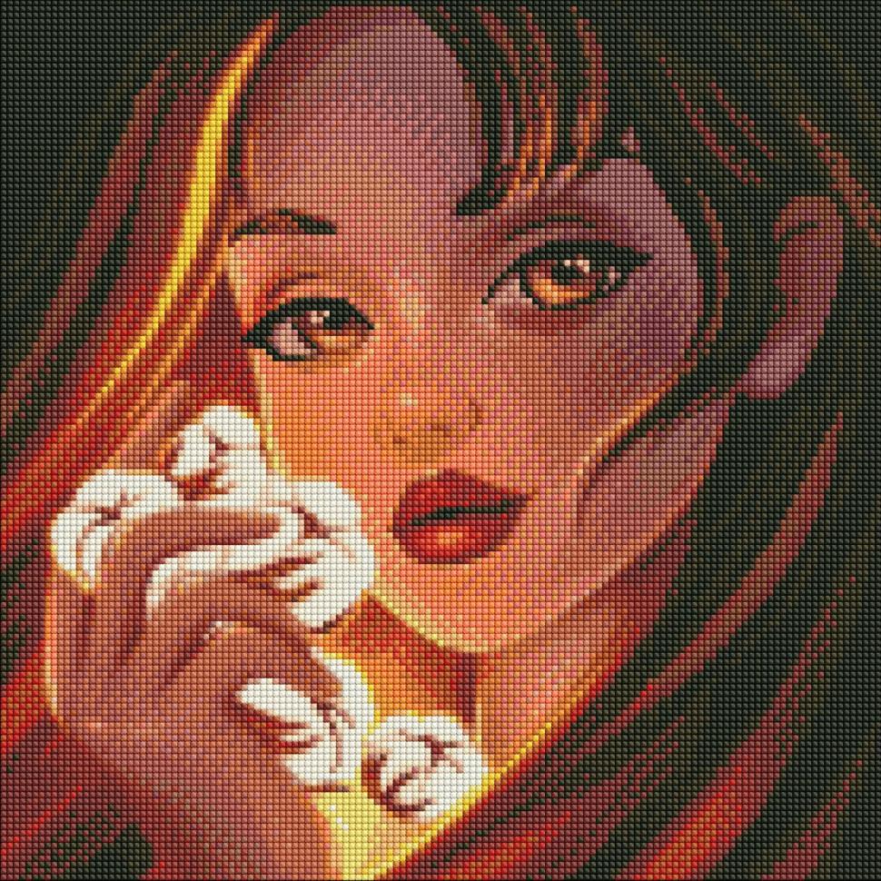 Алмазная мозаика Идейка Очаровательный хлопок 40x40 см (AMO7471)