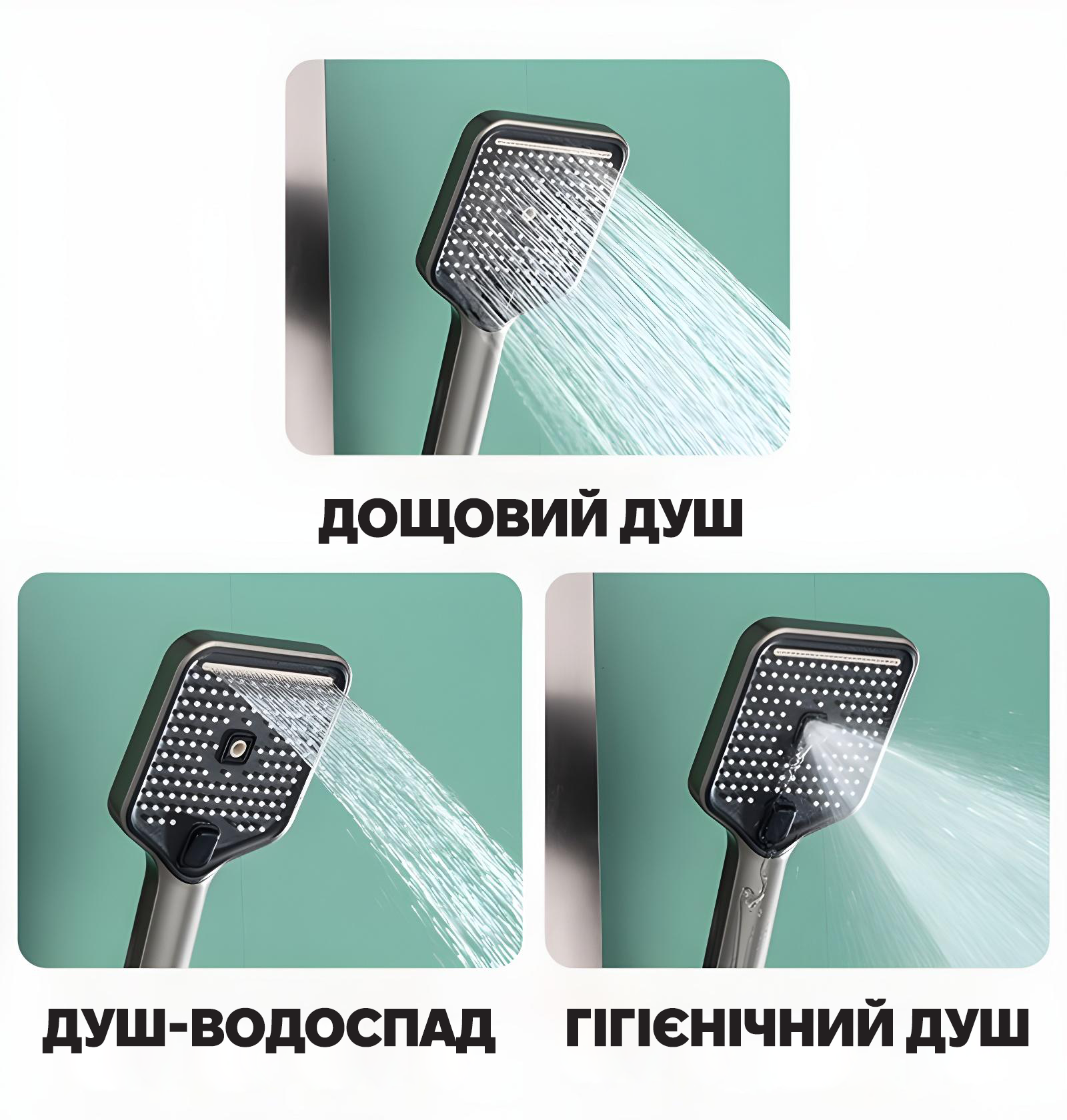 Розумний душ iHunt C15 з LED-дисплеєм 4 режимами регулювання температури та тиску - фото 15