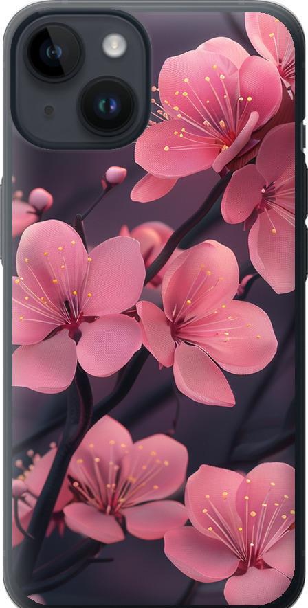 Чехол на iPhone 14 Пурпурная сакура (6075u-2648-42517)