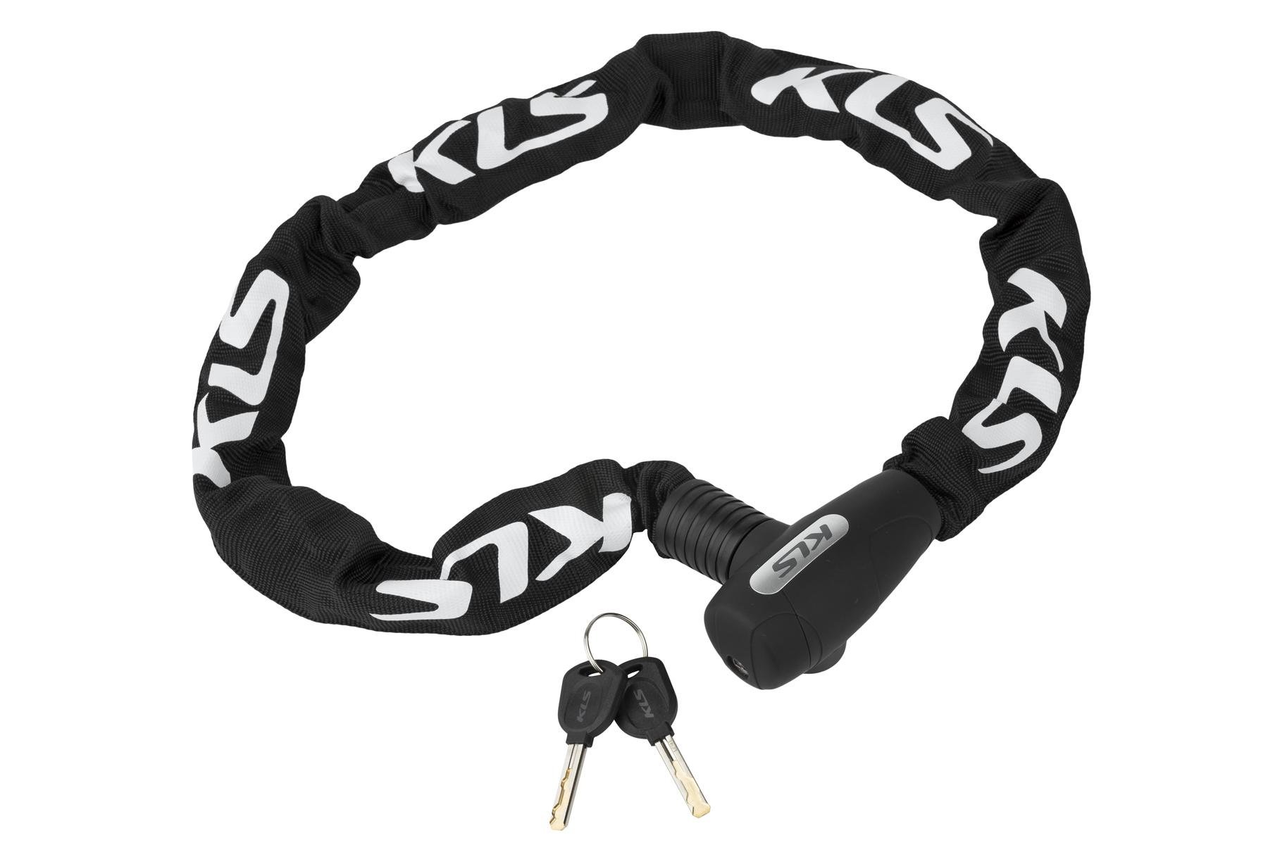 Замок цепной под ключ KLS Chainlock 8 8x1000 мм Черный